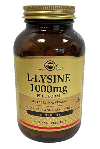 Solgar L-Lysine 1000 mg - 1000 mg - 100 Tabletter Solgar L-Lysine 1000 mg - 1000 mg - 100 Tabletter