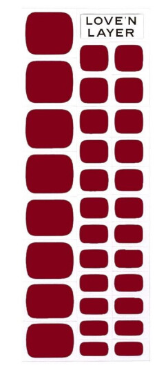 Love'n Layer Solid Toe Layers Burgundy Red Love'n Layer Solid Toe Layers Burgundy Red