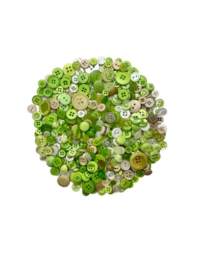 Go Handmade Button Mix Grønn