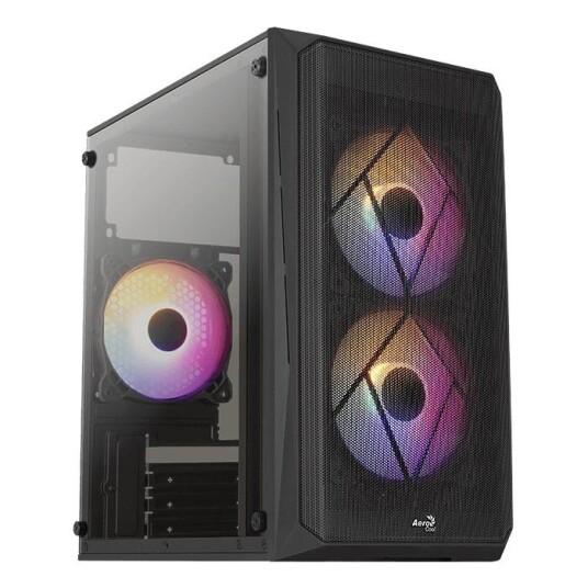 Aerocool CS-107 V2 Mini Tower Kabinett Sort uten Strømforsyning