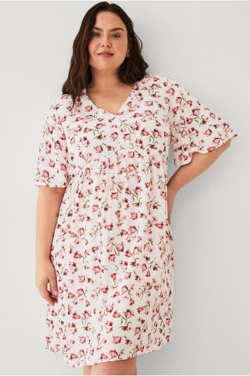 Ellos Plus Collection Kjole med cut off Rosa
