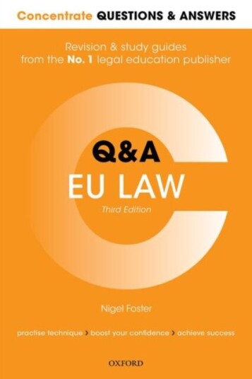 Concentrate Questions And Answers Eu Law Av Nigel (Llm Degree Academic Director At Robert Kennedy College Zurich And Professor Of Eu Law Modules South