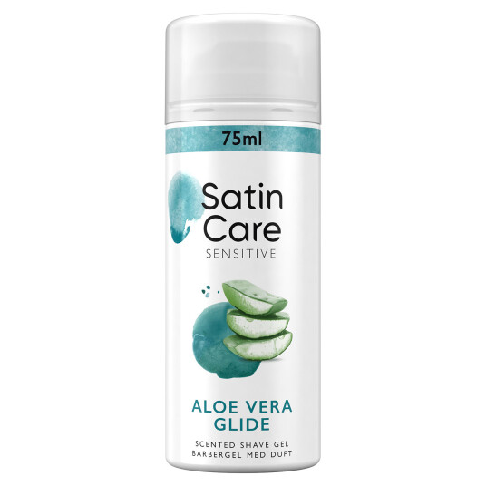 Gillette Satin Intimate Bar Gel Sensitive Aloe Vera Glide 75 ml.