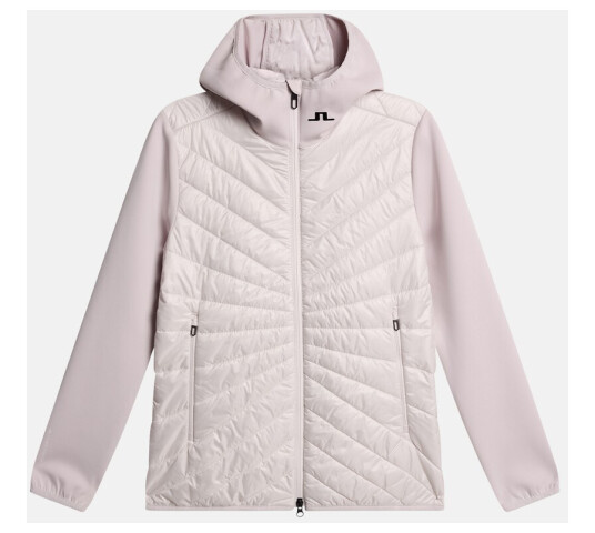 J.lindeberg Madde Quilt Hybrid Hood Grey Lilac S Jakker