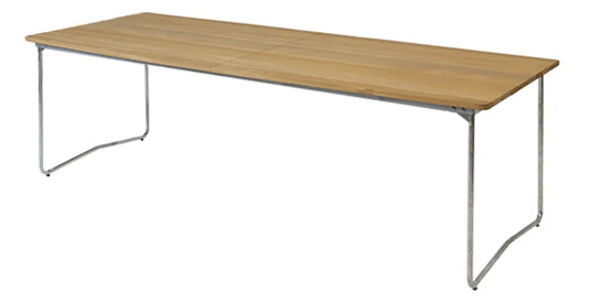 Grythyttan Stålmöbler Spisebord B31 230 Hvit Lakkert eik / varmgalvanisert understell Grythyttan Stålmöbler Spisebord B31 230 Hvit Lakkert eik / varmgalvanisert understell