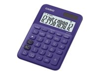 Casio MS-20UC - Skrivebordskalkulator - 12 sifre - solpanel, batteri - purpur