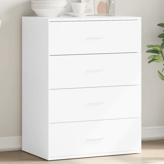 Skjenk hvit 60x39x80 cm konstruert tre