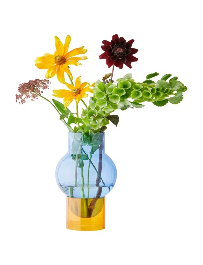 Studio About Bubble Tube Large BLUE/YELLOW H27CM