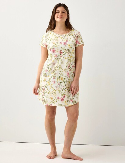 Lindex Nightdress Aop Green S