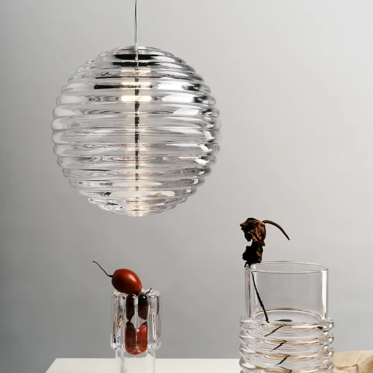 Tom Dixon Press Pendant Sphere Clear LED Tom Dixon Press Pendant Sphere Clear LED