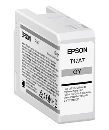 Epson Singlepack Gray T47A7 UltraChrome Pro 10 ink - Blekkpatron Grey Epson Singlepack Gray T47A7 UltraChrome Pro 10 ink - Blekkpatron Grey