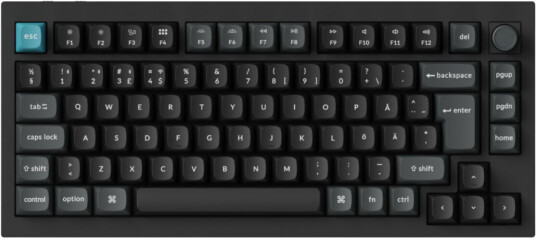 Keychron Q1 Ultra 8K svart Silk Pom Banana