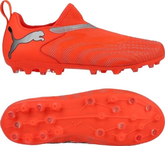 PUMA Future 9 Match Laceless MG Unleashed rød/PUMA White/PUMA Svart/PUMA Sølv Barn Multi Ground (MG) størrelse 38½