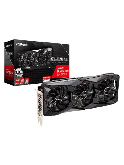 ASRock Radeon RX 6750 XT Challenger Pro OC 12GB GDDR6 - 12GB GDDR6 RAM - Grafikkort