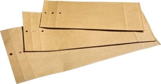 Expand Kuvert Expanded Kort Side Åben 1 Brown Lukning Med Flap Overlappet Pakke