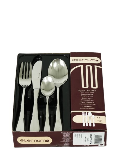 Eternum Eternum Rivoli Cutlery Set 24 Parts - Silver - ONE SIZE Eternum Eternum Rivoli Cutlery Set 24 Parts - Silver - ONE SIZE
