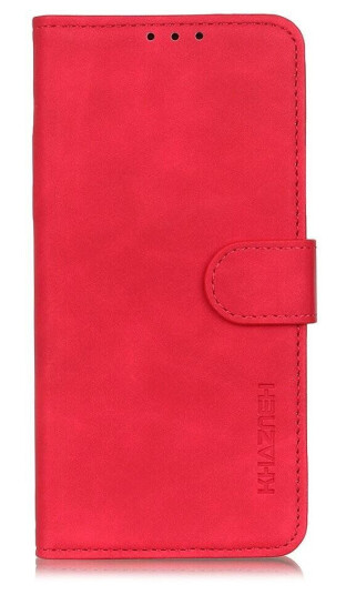 Khazneh Huawei P Smart (2021) KHAZNEH Retro PU Skinndeksel m. Lommebok - Rød