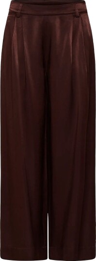 My Essential Wardrobe Mwestelle Wide Pant   CHOCOLATE PLUM   42 Long
