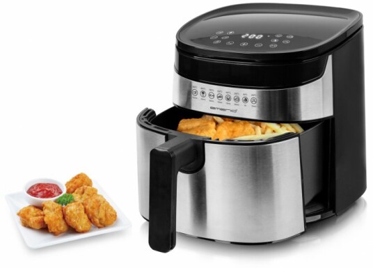 Emerio Digital Airfryer 4,5 L Rustfritt Stål med Berøringskontroll AF-129084