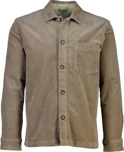 Lindbergh Overtreksskjorte Superflex Corduroy Beige