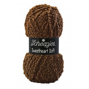 Scheepjes Sweetheart Soft Garn Unicolor 26 Mørkebrun