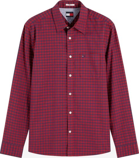 Tommy Jeans Tjm Reg Check Oxford Shirt SCARLET FLARE CHECK XL