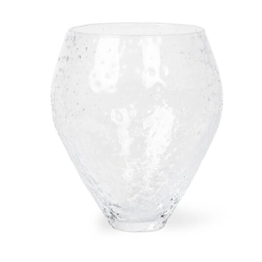 Ro Collection Crushed glassvase medium Clear Ro Collection Crushed glassvase medium Clear