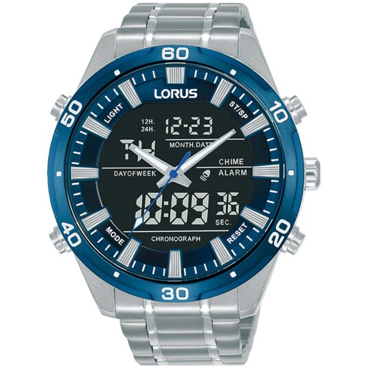Lorus Sports Digital RW647AX9 - Herre - 46 mm - Digitalt - Kvarts urverk - Mineralglas