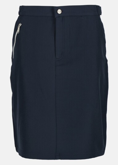 Tuxer Hollie Reco Long Skort Sw Dk Navy 36 Kjoler Og Skjørt