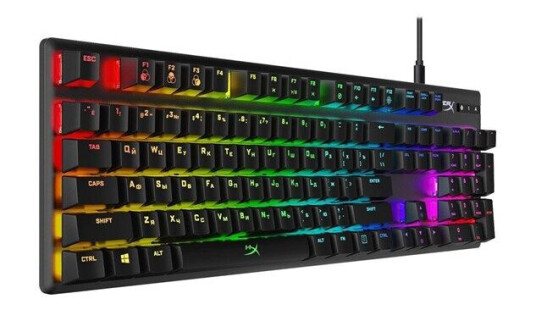 HyperX Alloy Origins - Aqua - US - Gamingtastatur - Amerikansk Engelsk - Svart