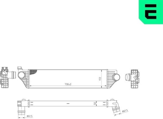 Intercooler ERA 672002 Intercooler ERA 672002