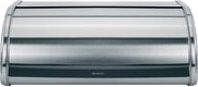Brabantia Matt Steel Roll Top Bread Bin, Rektangulær, Rustfritt stål, 479 mm, 276 mm, 189 mm, 1 stykker Brabantia Matt Steel Roll Top Bread Bin, Rektangulær, Rustfritt stål, 479 mm, 276 mm, 189 mm, 1 stykker