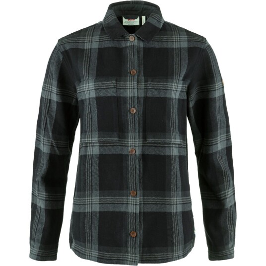 Fjellreven Singi Flannel Overshirt W Black-iron Grey S