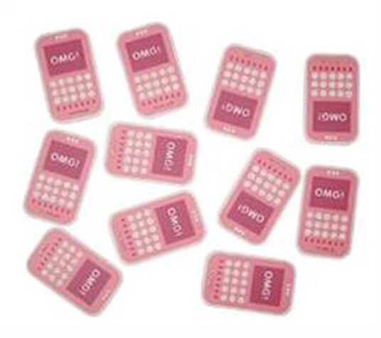 Rosa mobil med limpute