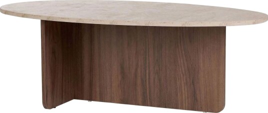 Ceyra Sofabord 120x40x65 cm - Travertine Walnut