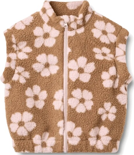 Wheat Fleece Vest Selina Brown 116