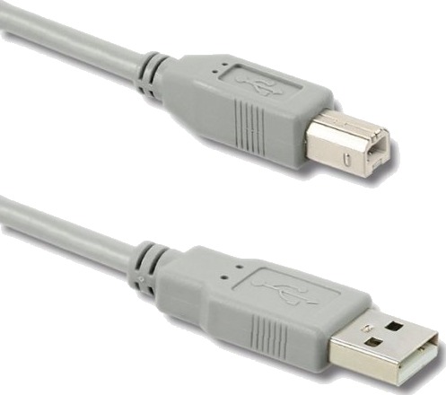 Qoltec 50394 0,5 M Usb A Usb B Usb 2.0 0,48 Gbit/Sek Grå