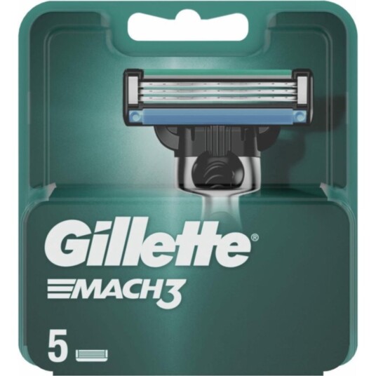 Gillette Mach3 barberblad, 5-pakning