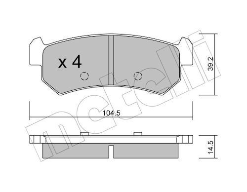 Bremseklosser METELLI 22 0511 0