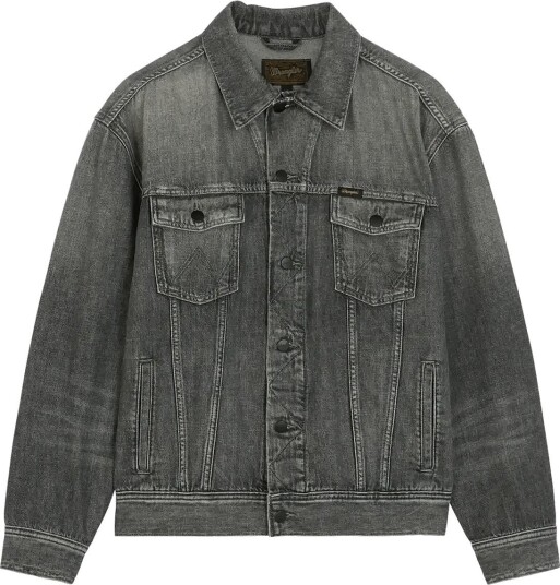 Wrangler Anti Fit Trucker Jacket Grey S Wrangler Anti Fit Trucker Jacket Grey S