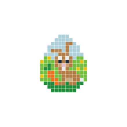 Pixelhobby Â Påskehare Brun Pixelhobby Påske Perlemønster