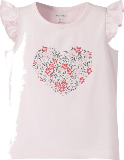 Name It Topp NmfVayana Vugge Rosa/Røde blomster Name It 5 år 110 Singlet