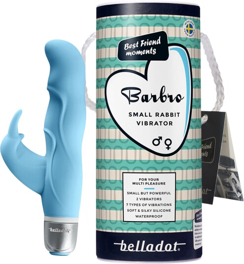 Belladot Barbro Small Rabbit Vibrator Blå 1 stk.
