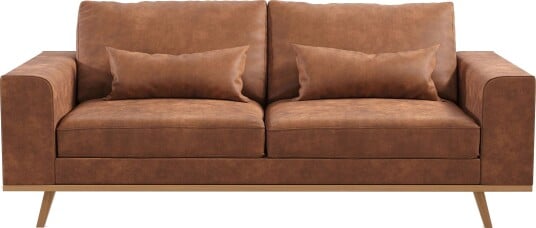 Copenhagen 2 seters Sofa i Kunstlær Brun