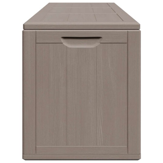 vidaXL Putekasse for hage 270 L brun PP rotting