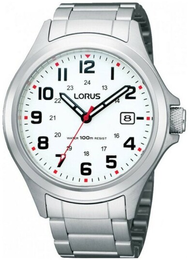 Lorus Herreklokke RXH03IX5 Hvit/Stål Ø42 mm