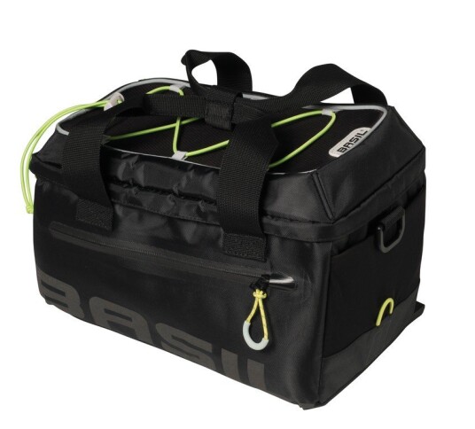 Basil Miles, Bakre, Sykkelveske, Polyester, Svart, 7 L, 5 Kg