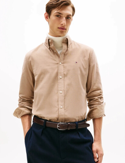 Tommy Hilfiger Solid Corduroy Rf Shirt - Beige - XXXL Tommy Hilfiger Solid Corduroy Rf Shirt - Beige - XXXL