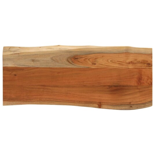 Vegghylle 80x40x3,8 cm rektangulær heltre akasie naturlig kant 370634 Vegghylle 80x40x3,8 cm rektangulær heltre akasie naturlig kant 370634