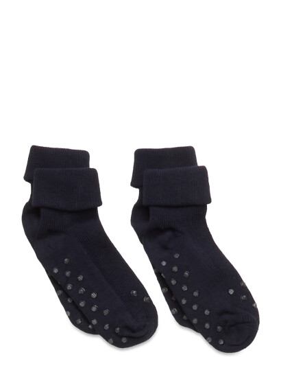 Minymo Baby Rib Sock W. Abs (2-Pack) Navy 23\26 Minymo Baby Rib Sock W. Abs (2-Pack) Navy 23\26